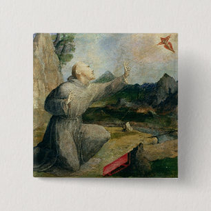 Chapa Cuadrada St Francis de Assisi que recibe los estigmas