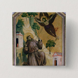 Chapa Cuadrada St Francis que recibe los estigmas, c.1295-1300