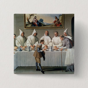 Chapa Cuadrada St. Hugh de Cluny (1024-1109) en el refectorio de