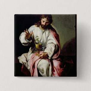 Chapa Cuadrada St. John el evangelista y la taza envenenada