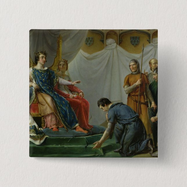 Chapa Cuadrada St. Louis Pardonning Mauclerc (Anverso)