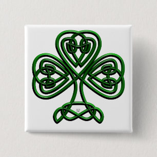 Chapa Cuadrada St Patrics Day Green Shamrock
