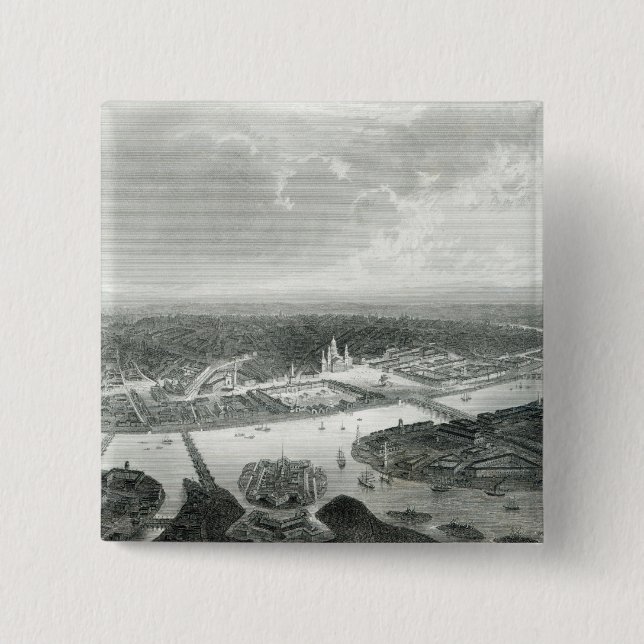 Chapa Cuadrada St Petersburg, grabado por S.Bradshaw, c.1860 (Anverso)