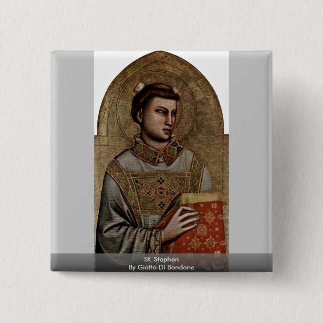 Chapa Cuadrada St Stephen de Giotto Di Bondone (Anverso)