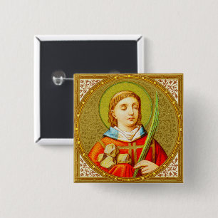 Chapa Cuadrada St Stephen el ProtoMártir (SNV26) Alfiler de Pasad