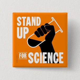 Chapa Cuadrada Stand Up for Science Test Tube