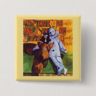 Chapa Cuadrada STAR OF WONDER Square Pin Button / Gold