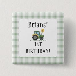 Chapa Cuadrada Start Your Tractor Square Button