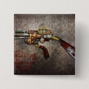 Chapa Cuadrada Steampunk - arma - el sidearm