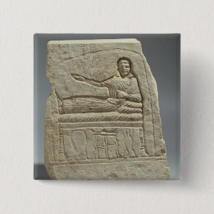 Chapa Cuadrada Stela funerario en nombre de la señora Artemis,