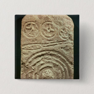 Chapa Cuadrada Stele tallado