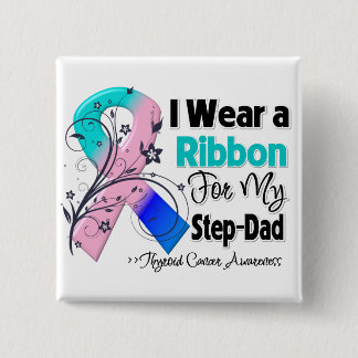 Chapa Cuadrada Step-Dad - Cinta de Cáncer de Tiroides