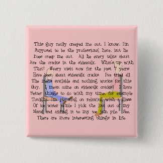 Chapa Cuadrada Story Art Creepy Chico De Crack En La Acera