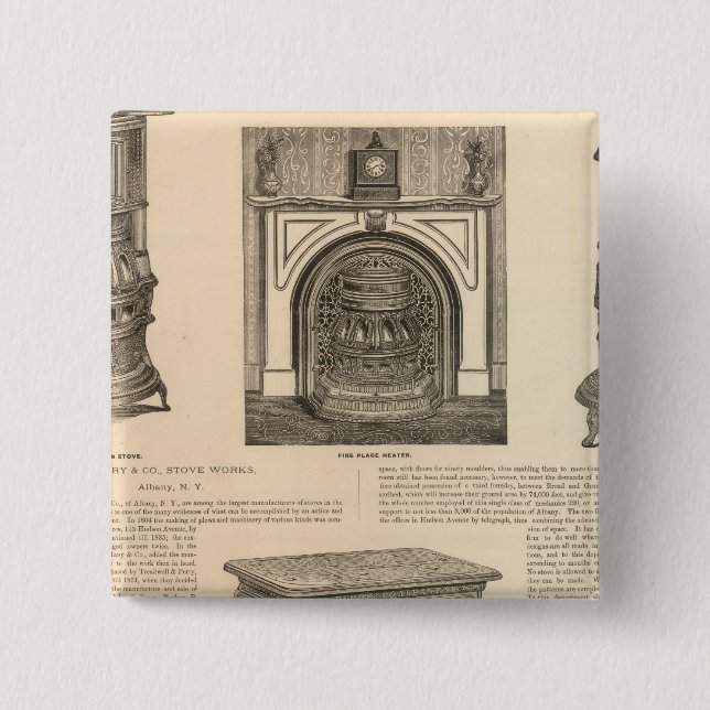 Chapa Cuadrada Stove Works, Albany, Nueva York (Anverso)