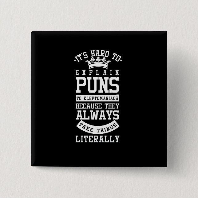 Chapa Cuadrada Su duro explicar la declaración chistosa divertida (Anverso)