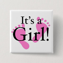 Chapa Cuadrada Su un chica - bebé, recién nacido, Baby Shower