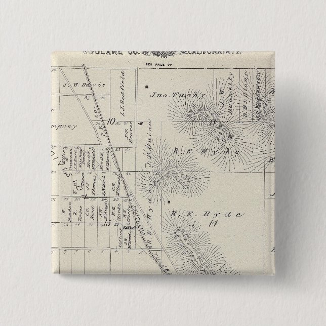 Chapa Cuadrada Subdivisiones Pioneer Land Co. (Anverso)