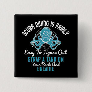 Chapa Cuadrada Submarinismo - El Buceo Es Fácil De Aprender