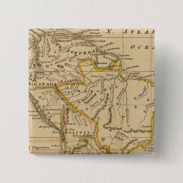 Chapa Cuadrada Sudamérica 11 (Anverso)
