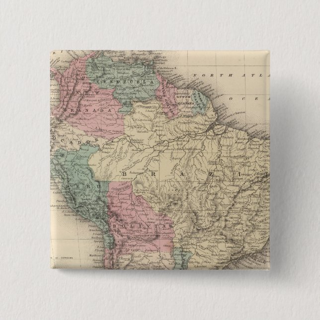 Chapa Cuadrada Sudamérica 17 (Anverso)