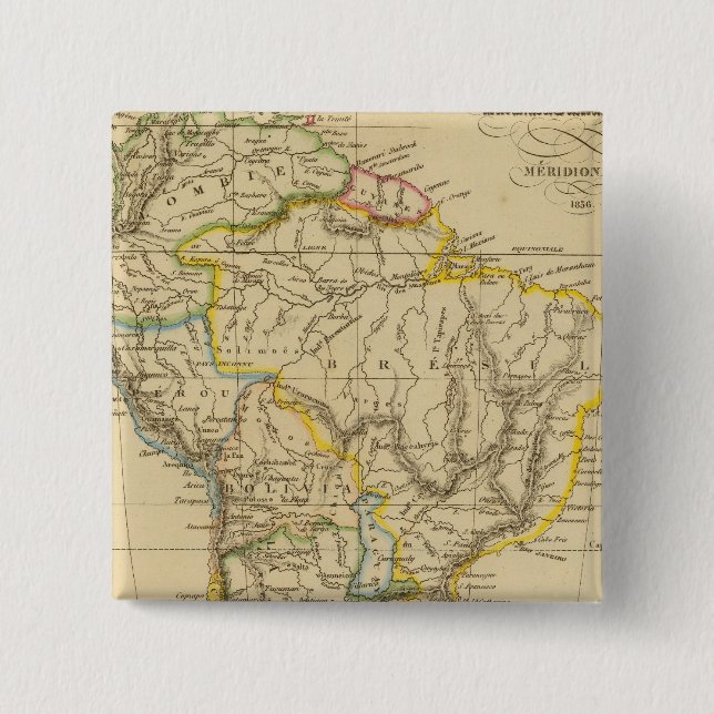 Chapa Cuadrada Sudamérica 18 (Anverso)