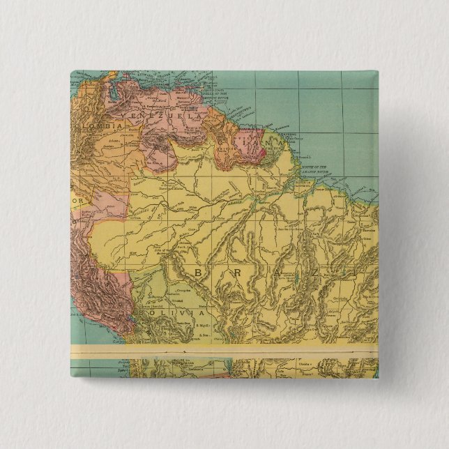 Chapa Cuadrada Sudamérica 20 (Anverso)