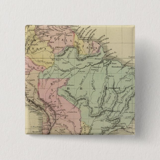 Chapa Cuadrada Sudamérica 35 (Anverso)