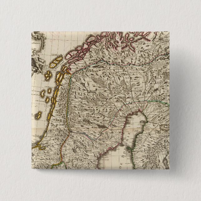 Chapa Cuadrada Suecia, Noruega, Europa 2 (Anverso)