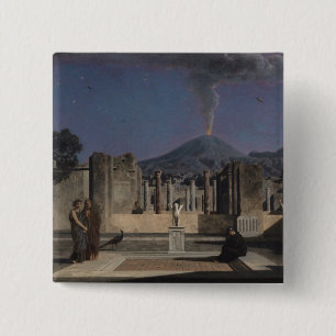 Chapa Cuadrada Sueño en las ruinas de Pompeya, 1866