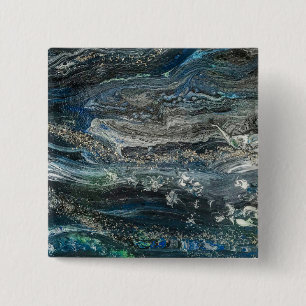 Chapa Cuadrada Sueños de la pintura abstracta del océano 20