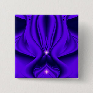 Chapa Cuadrada Sueños del arcoiris de la flor morada, dos estrell