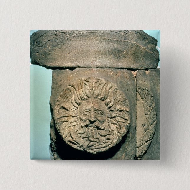 Chapa Cuadrada Sul, dios británico nativo, período romano (Anverso)