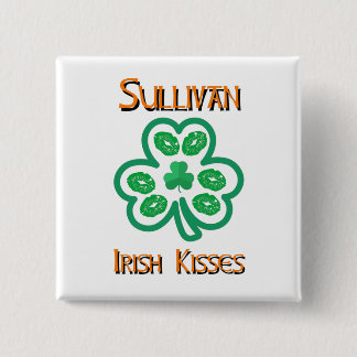 Chapa Cuadrada Sullivan Irish Kisses Button