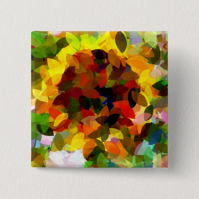 CHAPA CUADRADA SUNFLOWERS (Anverso)