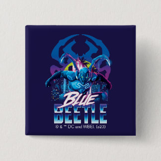 Chapa Cuadrada Sunset de Blue Beetle Retrowave City
