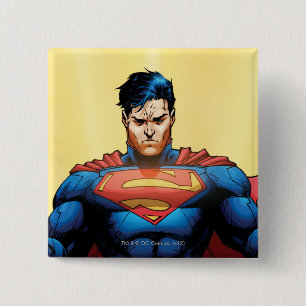 Chapa Cuadrada Superman Flying