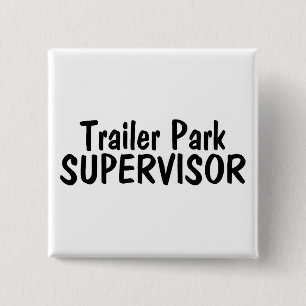 Chapa Cuadrada Supervisor del parque de caravanas