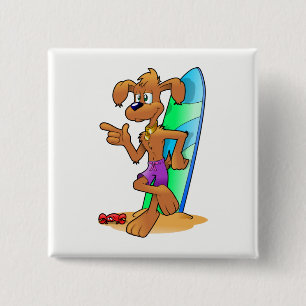 Chapa Cuadrada Surf Dog