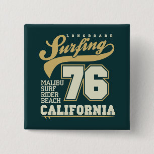Chapa Cuadrada Surfing de Longboard  California 76