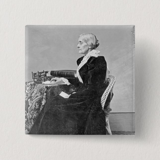 Chapa Cuadrada Susan Brownell Anthony (Anverso)