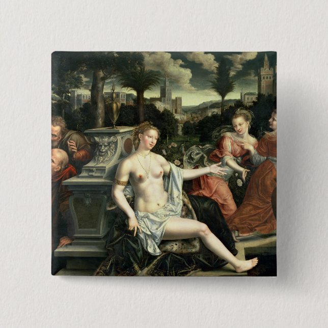 Chapa Cuadrada Susana y las ancianos, 1567 (Anverso)