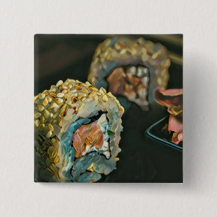 Chapa Cuadrada Sushi japonés