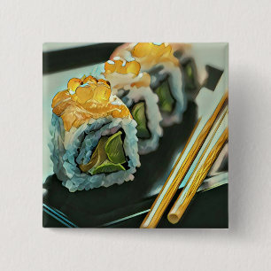 Chapa Cuadrada Sushi japonés