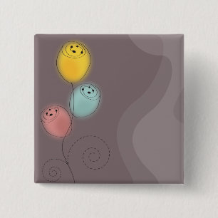 Chapa Cuadrada Sweet Abstract Flowers