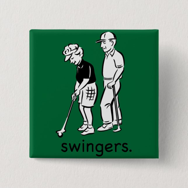 Chapa Cuadrada Swingers. (Anverso)