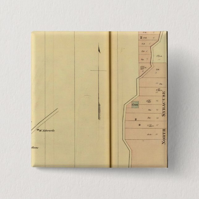 Chapa Cuadrada Syracuse con Carletonville (Anverso)