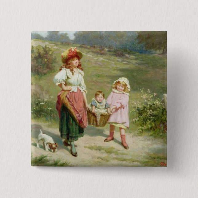 Chapa Cuadrada T33572 al mercado, comprar un cerdo gordo (Anverso)