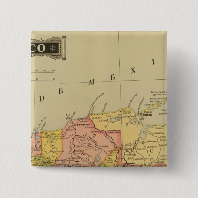 Chapa Cuadrada Tabasco (Anverso)