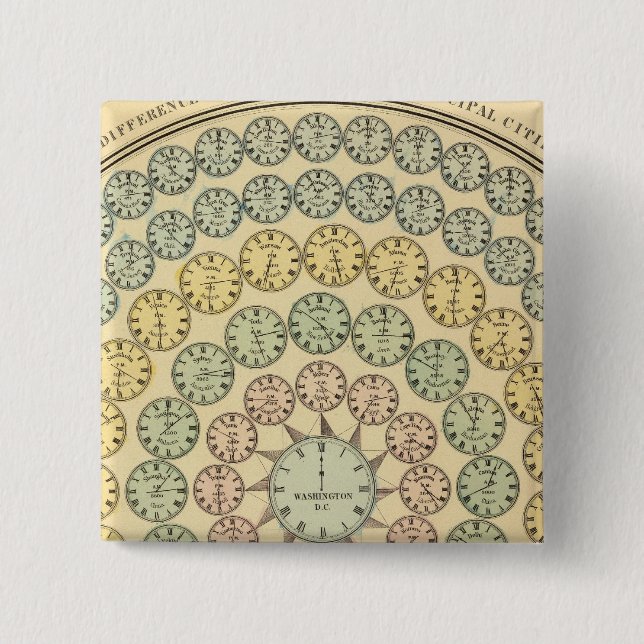 Chapa Cuadrada Tabla de tiempo (Anverso)