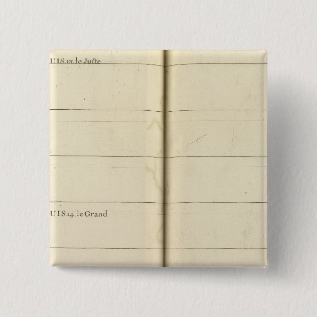 Chapa Cuadrada Tabla genealógica, Francia 2 (Anverso)